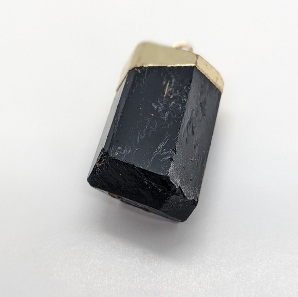 NWOT black tourmaline natural stone pendant - Picture 4 of 6